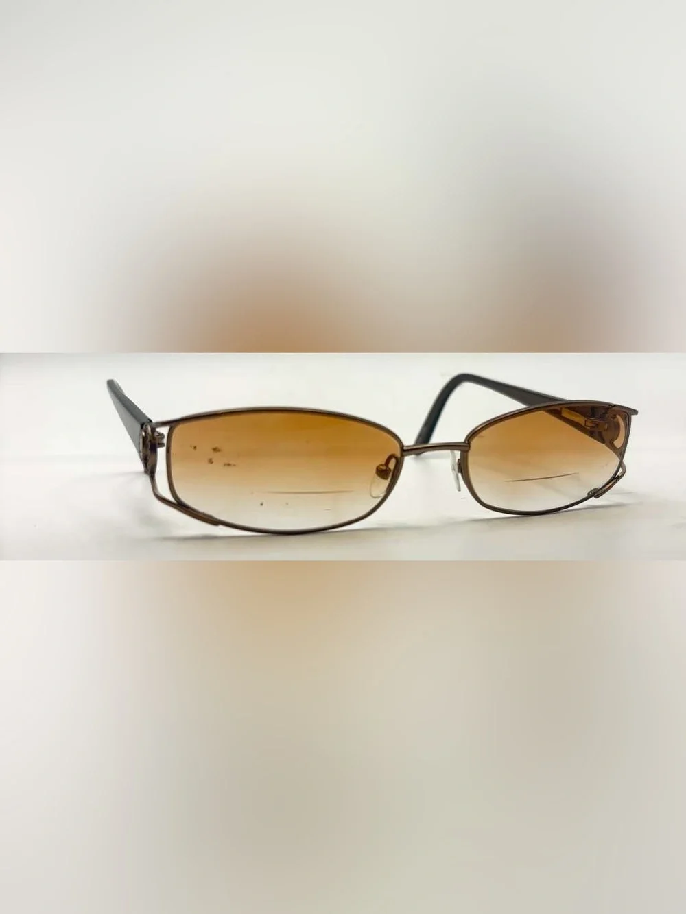 Splendor SP807 Brown Oval Metal Sunglasses Frames Only